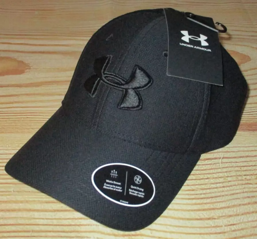 Black fitted under sales armour hat
