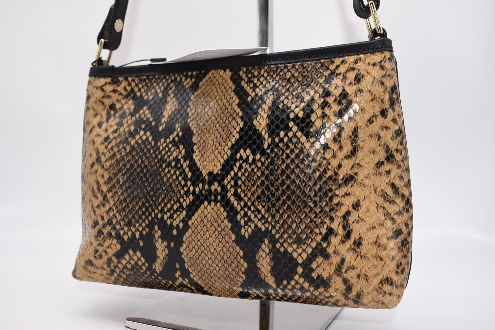 Brahmin Lorelei Python Embossed Leather in "Coffe… - image 6