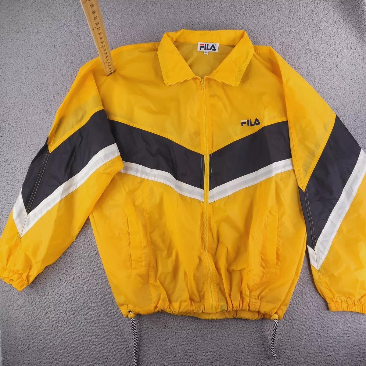 Yellow 2024 fila windbreaker