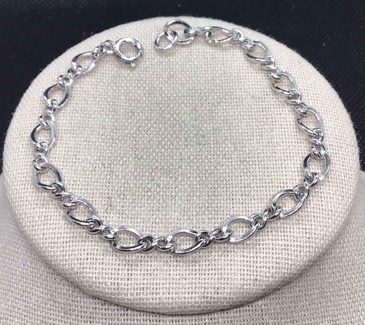 アクセサリー Vintage Silver Plate Chain Bracelet 925 Vintage 925 Sterling Silver Plate Bracelet. Length: 18.5 Cm