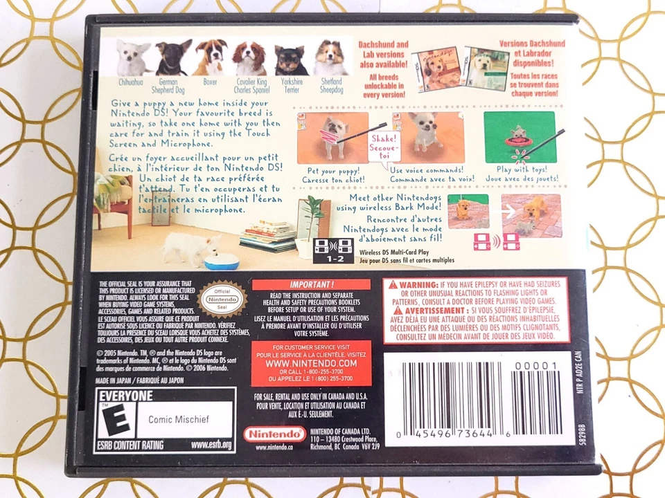 Nintendogs : Chihuahua & Friends (Nintendo DS, 2005) Authentic Complete TESTED  - Image 2 of 4