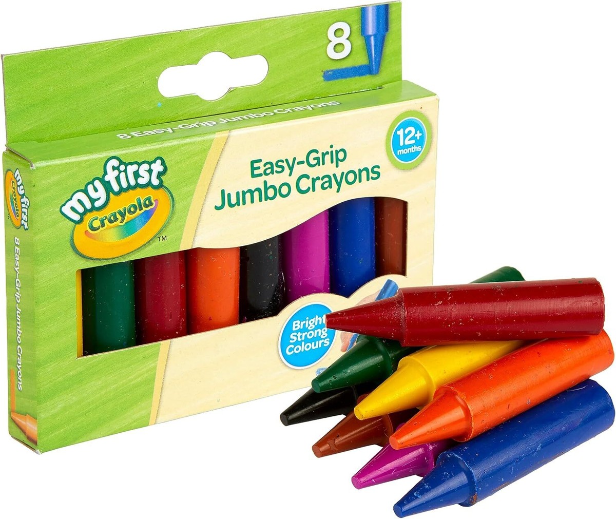 Crayola MyFirst Jumbo Crayons Assorted Colours Easy-Grip Multi-colour Pack  Of