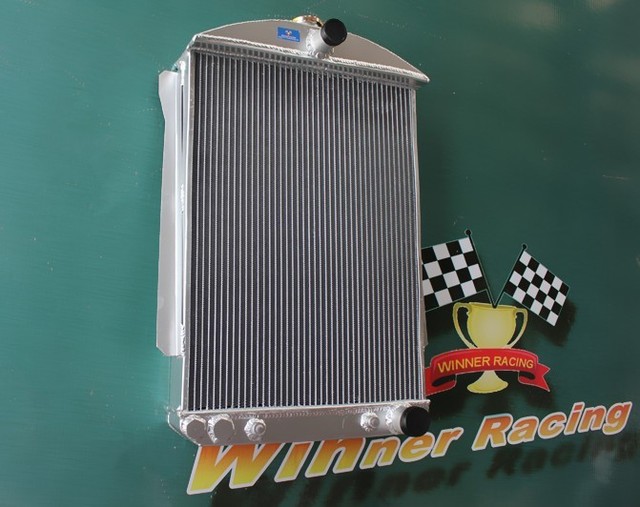FIT CHEVY CAR STREET ROD AUTO 19401941 40 41 ALUMINUM RADIATOR 2 ROW