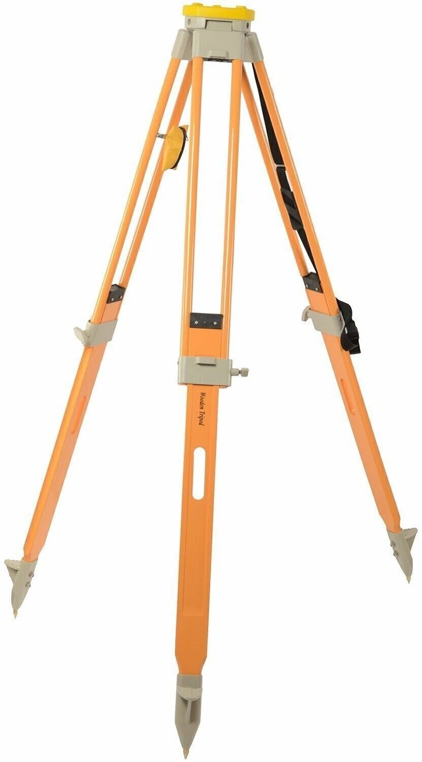Double Lock Wooden Survey Tripod For Total Station