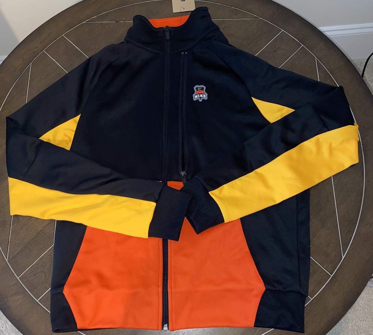 Nike Basketball Jacket Full Zip Size XL Skeleton Skull Black