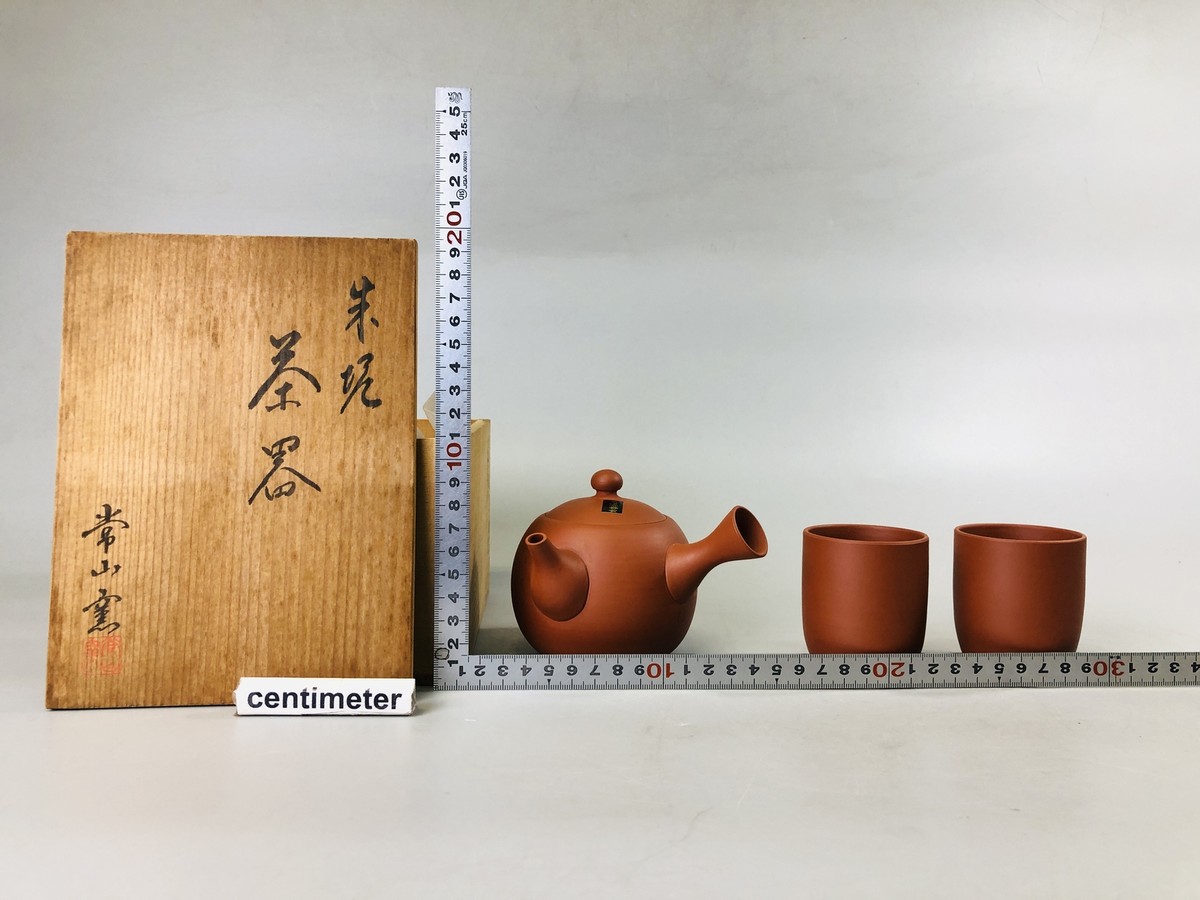 おてまえ Y7297 TEA POT Tokoname-ware cup set signed box Japan Tea Ceremony