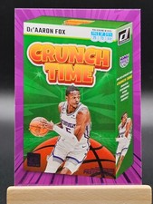 2023-24 Donruss De'Aaron Fox Crunch Time PURPLE Press Proof Sacramento Kings #3