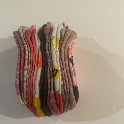 capelli 10 pairs no shows girls socks size smallshoe size 9-13