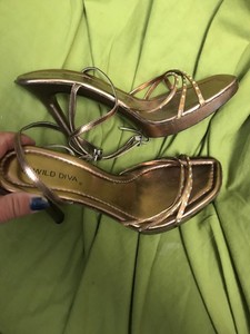 copper colored heels