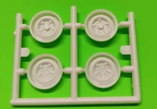 AMT 62 1962 Chevy Impala SS 409 Convertible 1/25 Stock Steel Rim Fronts Model 