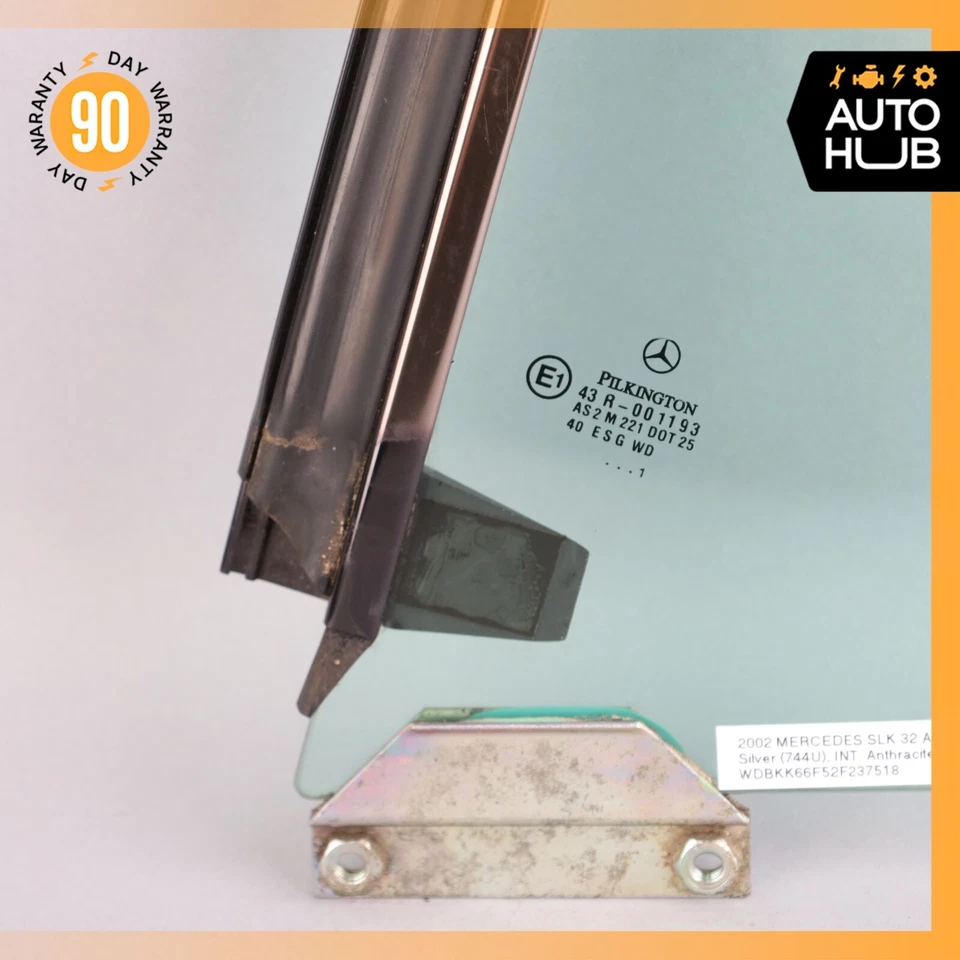 97-04 Mercedes R170 SLK32 AMG SLK320 Cuarto de cristal trasero izquierdo OEM Foto 4 de 4