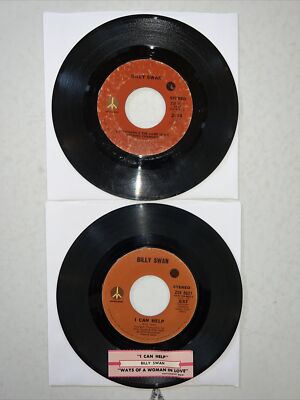 Lot x 2 BILLY SWAN 45 Everything's The Same / I Can Help