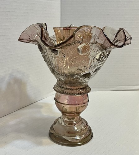 De Colección Soplado a Mano México Cristal Votivo Vidrio Iridiscente Productos INC 1987 3 Piezas - Imagen 13 de 19