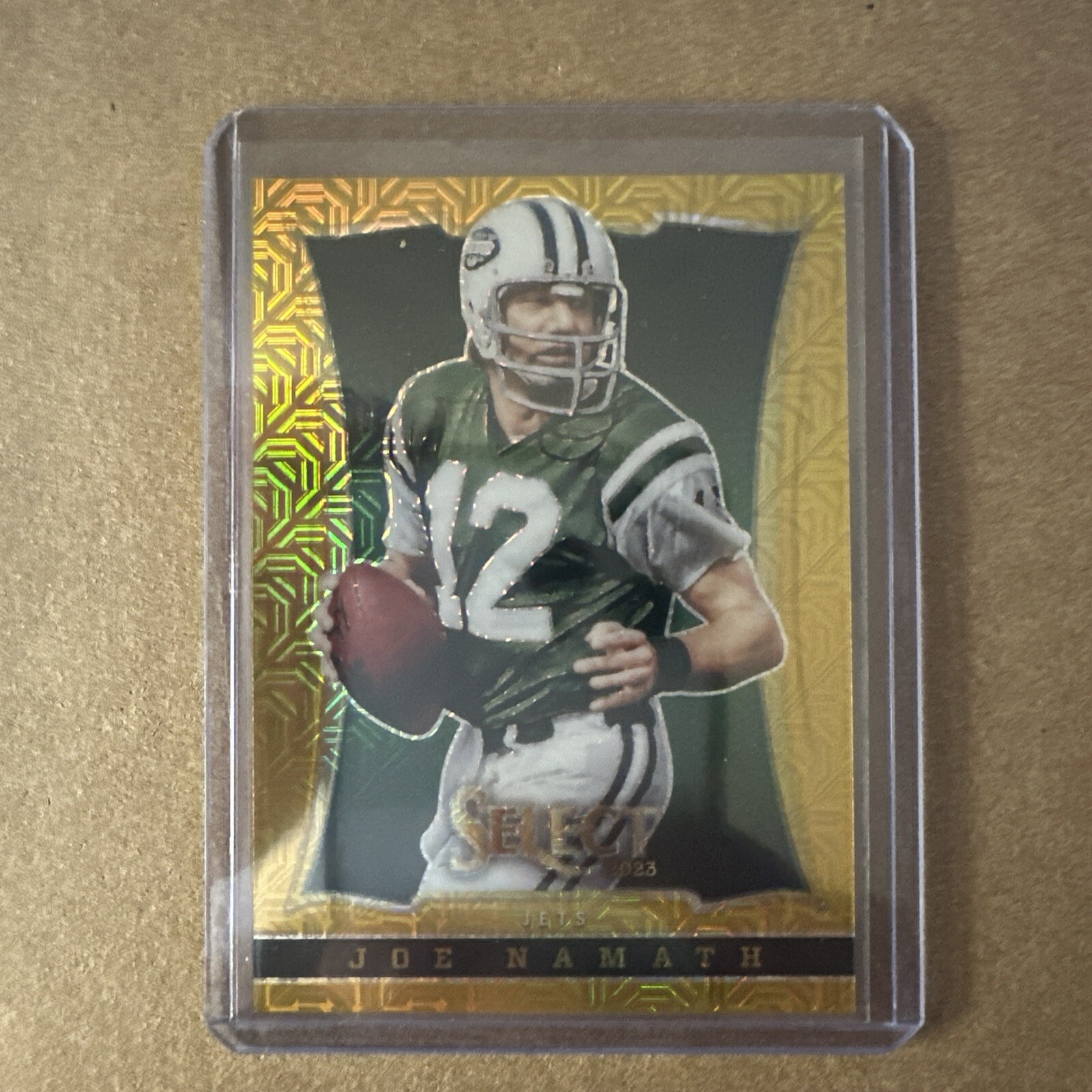 2023 PANINI SELECT JOE NAMATH ANV-JNA ANNIVERSARY GOLD PRIZMS 4/10