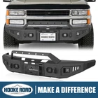 Front Winch Bumper w/ Lights for 88-98 Chevrolet GMC Sierra C/K 1500 2500 3500