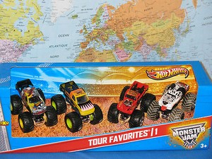 hot wheels monster truck 4 pack