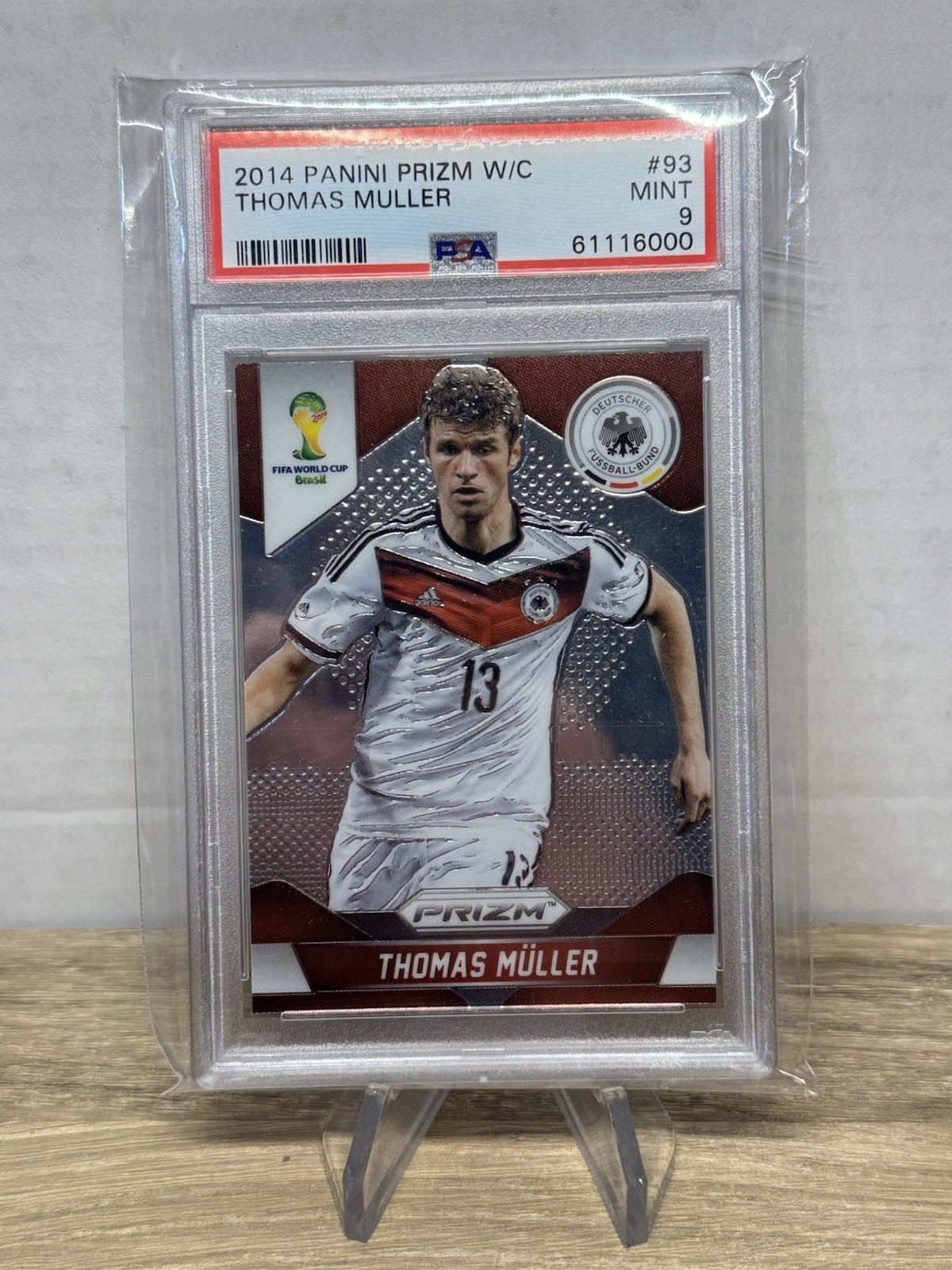 Thomas Muller 2014 Panini Prizm World Cup #93 PSA 9 MINT - Germany Bayern