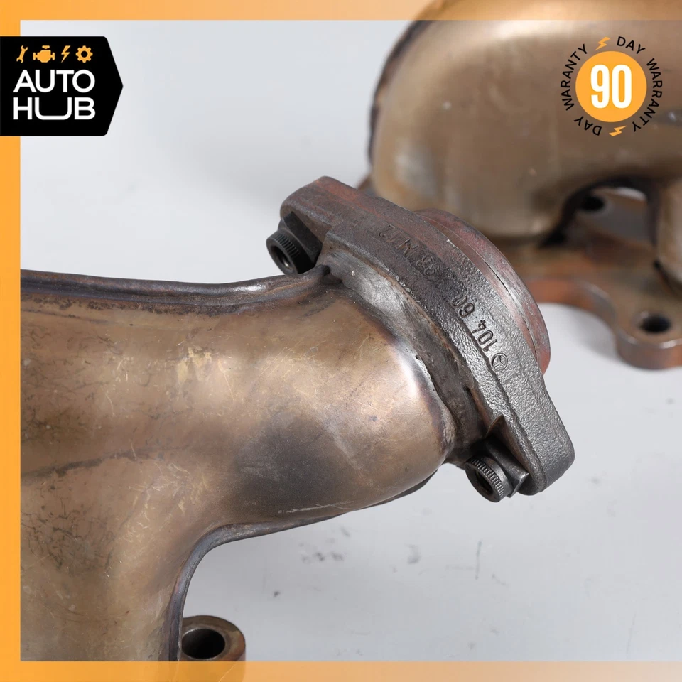 Комплект из 2 оригинальных передних и задних выпускных коллекторов 90-93 Mercedes R129 300SL 300SE M104 - Изображение 4 из 4