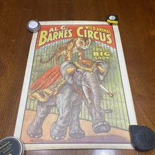 1960 CIRCUS WORLD MUSEUM ALG. BARNS WILD ANIMAL CIRCUS 