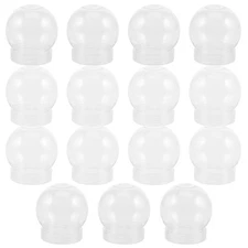 Cabilock 15Pcs Plastic Snow Globes with Screw Cap 2.75 Inch DIY Water Globes ...