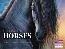 Laurie Prindle Horse Calendar 2026 Monthly Wall