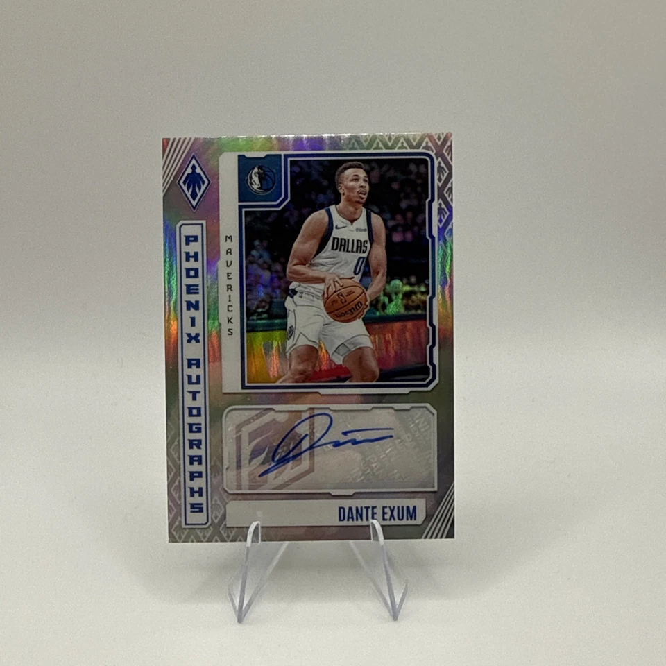 Autógrafos Panini Phoenix Phoenix 2023-24 Dante Exum plateados #PA-DEX Mavericks Foto 2 de 4