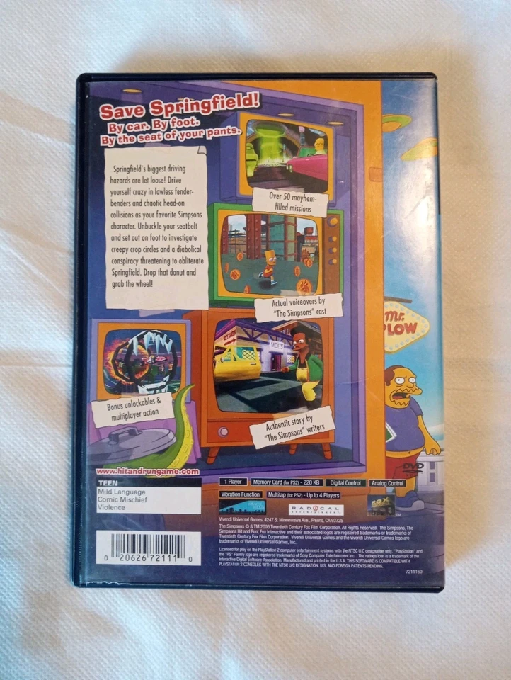 I Simpson Hit And Run Ps2 - Immagine 2 di 4