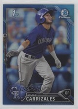 2016 Bowman Chrome Prospects Blue Refractor 44/150 Omar Carrizales #BCP58 0it8