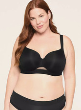 Cacique Lane Bryant Women s Comfort Bliss Lightly Lined Balconette Bra size 44D