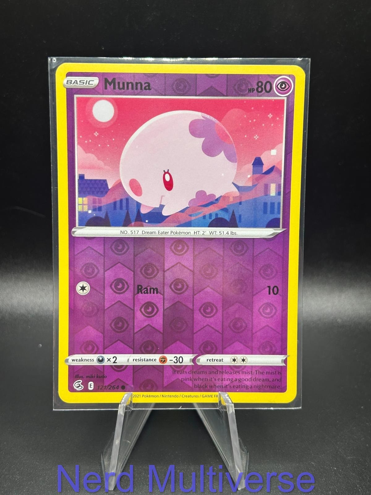 MUNNA 121/264 C FUSION STRIKE POKEMON REVERSE HOLO NM/M