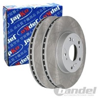 2X Japko Bremsscheiben Vorne 282Mm BelÜFtet Passend FÜR Honda Accord