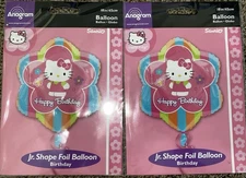 Anagram Sanrio Hello Kitty Foil Balloons Happy Birthday Lot Of 2