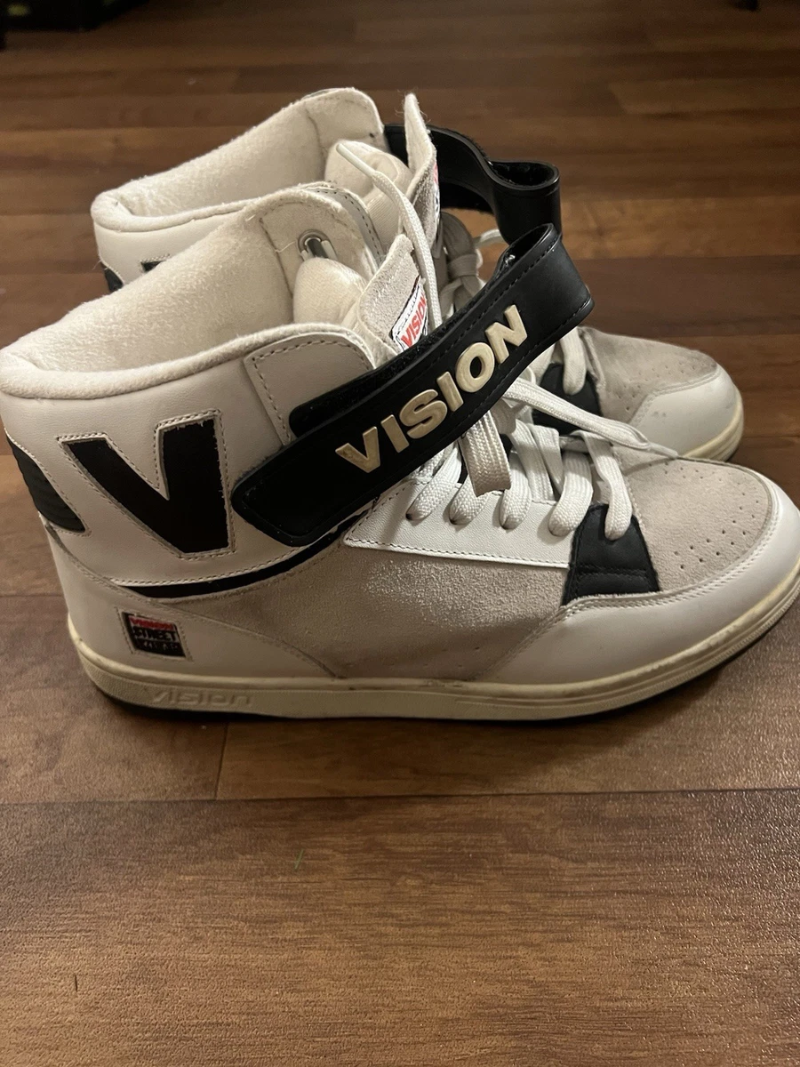 Vision Street Wear Mens 13 White/Black Vintage Retro MC-14000