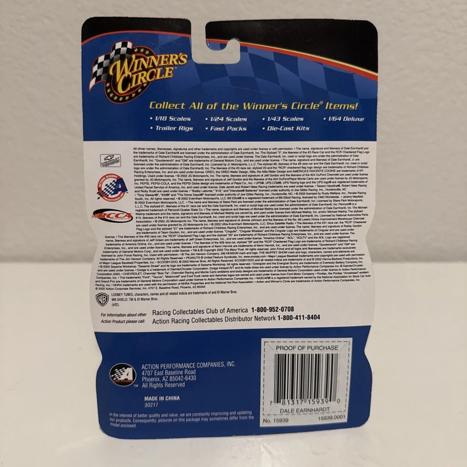 Tarjeta de coleccionista Chevy Malibu 1976 Hy-Gain 1/64 Dale Earnhardt Winners Circle #77 Foto 2 de 2