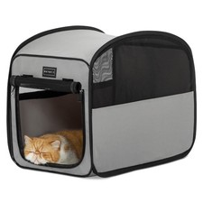 Collapsible Dog Crate  Travel Crate for Cat/Puppy  Pop Up Small Pet Cage for In...