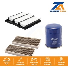 Air Cabin Engine Oil Filters (3 Total) Kit For Nissan TITAN XD 5.6L KFM-104193