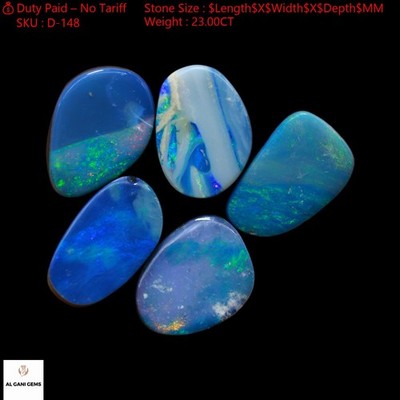 5 Pcs 23.00 Cts Mix Doublet Opal Cabochon Supply Lot 10X12X3 mm TO 9X13X4 mm