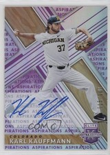 2019 Panini Elite Extra Edition Aspirations Purple /100 Karl Kauffmann Auto l5w