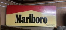 1990  DOUBLE SIDED MARLBORO CIGARETTES LIGHT UP ADVERTISING SIGN NEW OLD STOCK