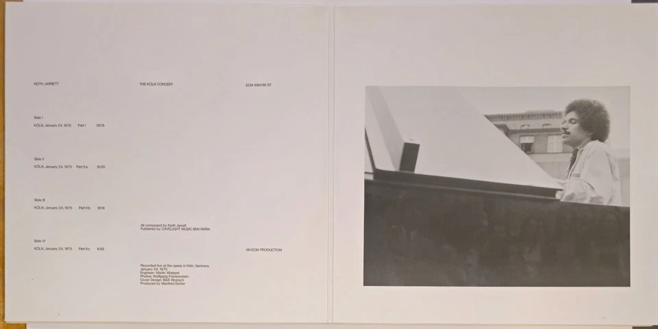 Keith Jarrett - The Koln Concert , recorded 1975 , Double Album, 1986 Reissue - Image 2 of 4