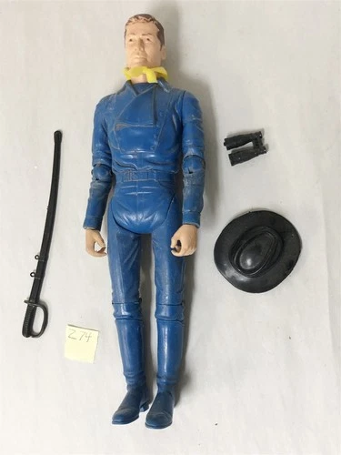 1960s MARX JOHNNY WEST CAPTAIN MADDOX FIGURE WITH ACCESSORIES LOT #Z74