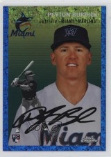 2023 Chrome Platinum Anniversary Blue Mini-Diamond Refractor Peyton Burdick 6a6