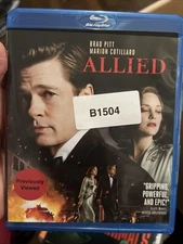 Allied (Blu-ray, 2016) Brad Pitt, Marion Cotillard