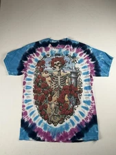 Liquid Blue Grateful Dead Bertha 30 Years  Tie Dye T Shirt Tee Sz Small  2000's