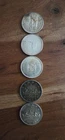 5 Canadian Silver Dollars - Circulated - 3 Troy Ounces Of Silver -lot 91