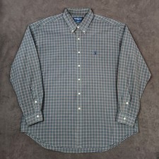 Ralph Lauren Blake Shirt Mens XL Blue Plaid Long Sleeve Button Up Cotton Preppy