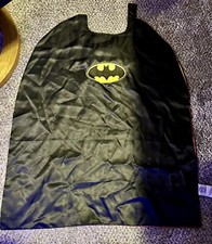 Batman Superman Reversible Kids HALLOWEEN COSTUME Cape Shiny Logo 2014