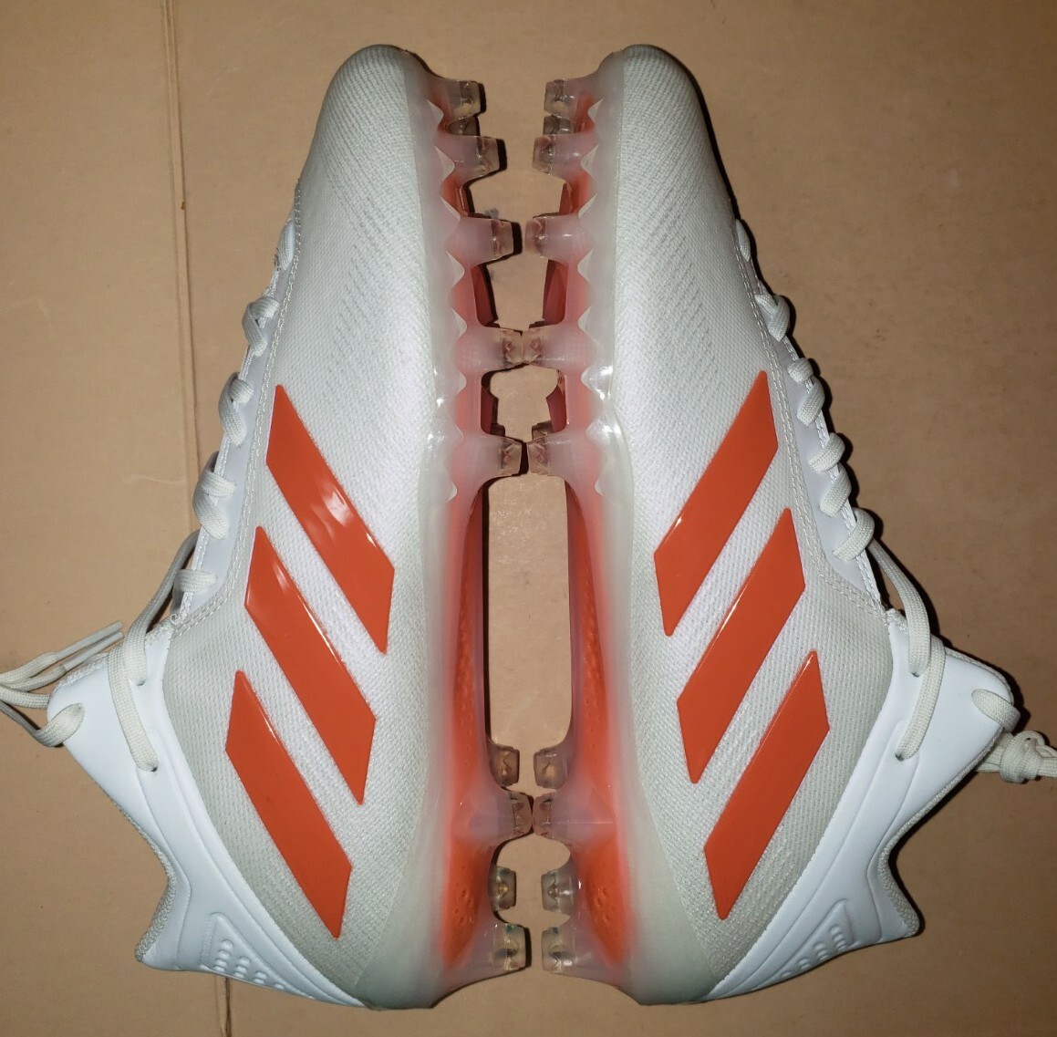 Adidas Freak Carbon 20 Football‎ Cleats White Orange FX1311 Men\'s Size 12.5 NEW Adidas Freak Carbon 20 Football Cleats White Orange FX1311  main image 4