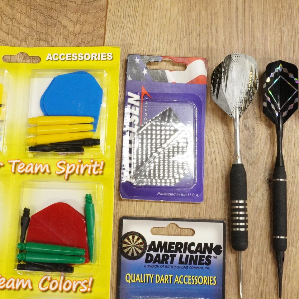 Lote de accesorios para dardos Bottelsen puntas ejes vuelos + 3 dardos piel de tiburón Foto 4 de 4