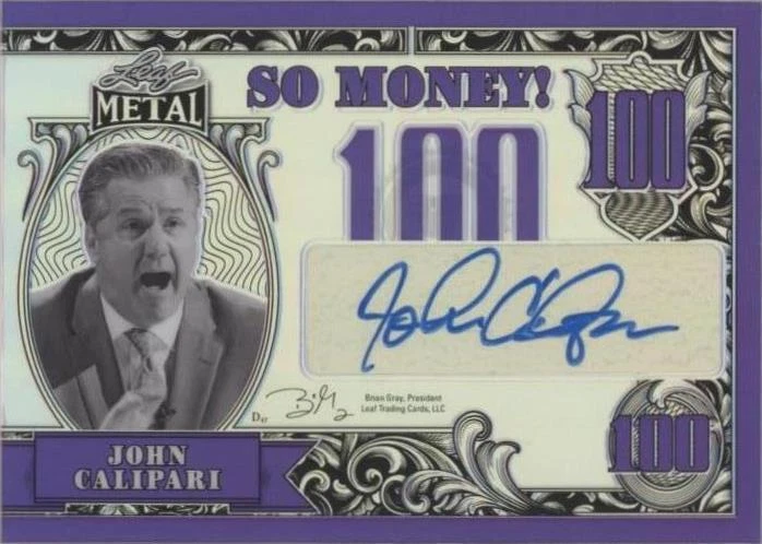 2021-22 Leaf Metal - John Calipari #SM-JC1